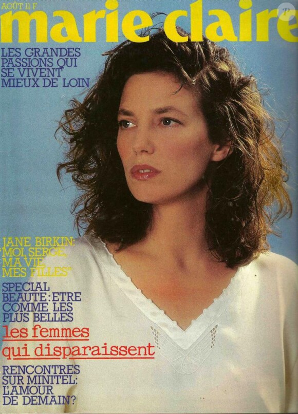 Le magazine marie claire du mois d'août 1986