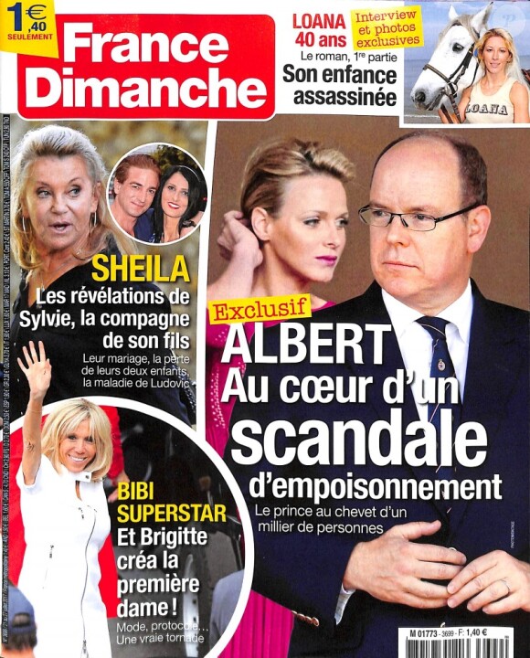 Magazine "France Dimanche" en kiosques le vendredi 21 juillet 2017.
