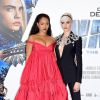 Rihanna et Cara Delevingne à la première de 'Valerian' au Cineworld à Leicester Square à Londres, le 24 juillet 2017
