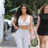 Exclusif - Les soeurs Kardashian Kim, Khloe et Kourtney sont allées déjeuner accompagnées de la petite Penelope au restaurant Stanley à Sherman Oaks. Le 25 juillet 2017