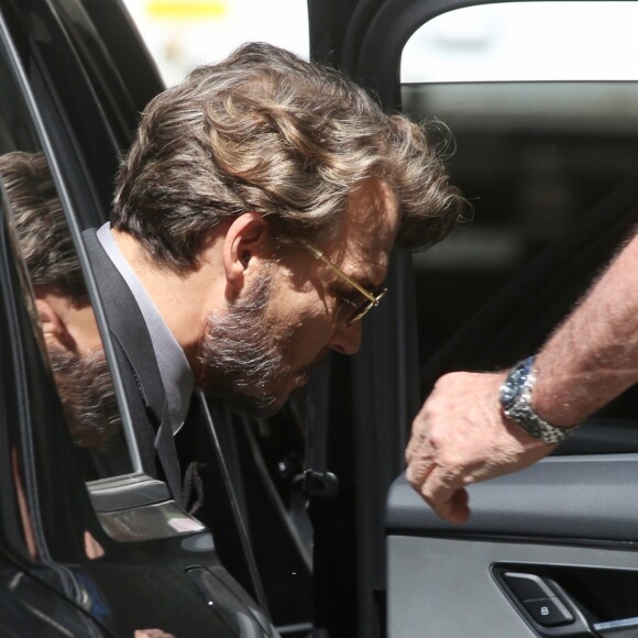 Johnny Depp sur le plateau du film "Richard Says Goodbye" à Vancouver, le 25 juillet 2017