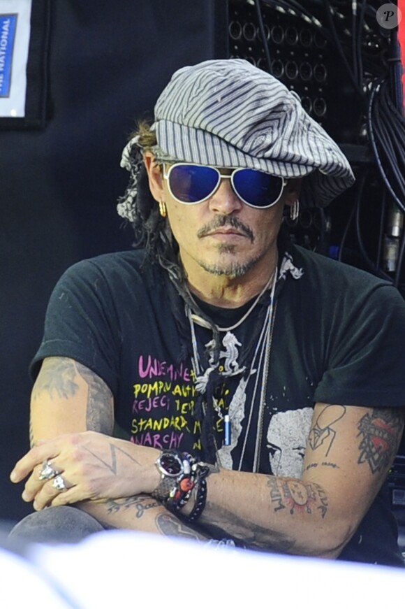 Johnny Depp au festival de Glastonbury le 24 juin 2017 24 June 2017.