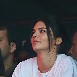 Kylie Jenner, Kendall Jenner et Bella Hadid au concert de Travis Scott à Londres le 8 juillet 2017