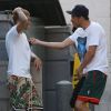 Justin Bieber et le pasteur Carl Lentz à Beverly Hills, le 25 juillet 2017