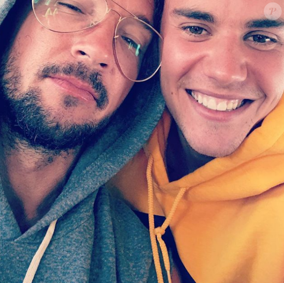 Justin Bieber et le pasteur Carlz Lentz - Photo publiée sur Instagram, le 13 juillet 2017