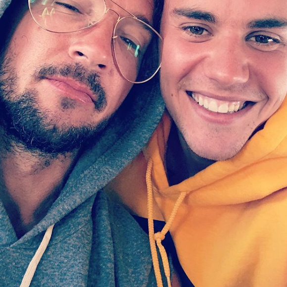 Justin Bieber et le pasteur Carlz Lentz - Photo publiée sur Instagram, le 13 juillet 2017