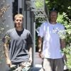 Exclusif - Justin Bieber est allé déjeuner avec le pasteur Chad Veach de l'église Zoe à Los Angeles. Justin a annulé sa tournée, le chanteur aurait eu une révélation spirituelle.... Le 26 juillet 2017