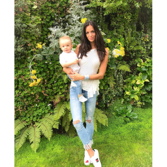 Jade Lagardère et son fils, juin 2017.