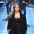 Sophia Rose Stallone lors du défilé de mode, "Dolce &amp; Gabbana" collection automne hiver 2017/2018 à Milan le 14 janvier 2017.