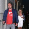 Ben Affleck et sa compagne Lindsay Shookus ont passé la soirée au iO Theater & Comedy Club à Hollywood, le 1er août 2017