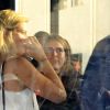 Ben Affleck et sa compagne Lindsay Shookus ont passé la soirée au iO Theater & Comedy Club à Hollywood, le 1er août 2017