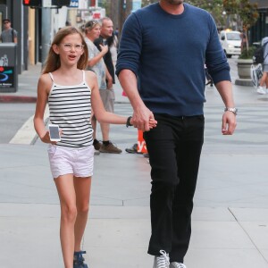 Ben Affleck emmène sa Violet au cinéma à Santa Monica, le 2 août 2017