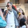 Exclusif - Jefferson Hack et sa fille Lila Grace Moss (fille de Kate Moss) se promènent à Saint-Tropez, le 25 juillet 2017.