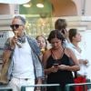 Exclusif - Jefferson Hack et sa fille Lila Grace Moss (fille de Kate Moss) se promènent à Saint-Tropez, le 25 juillet 2017.