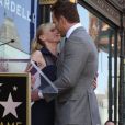 Chris Pratt et sa femme Anna Faris - Chris Pratt reçoit son étoile sur le Walk of Fame à Hollywood le 21 avril 2017.