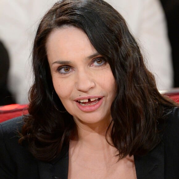 Béatrice Dalle - Enregistrement de l'émission "Vivement Dimanche" le 23 avril 2014 au studio Gabriel à Paris, pour une diffusion le 27 avril 2014.23/04/2014 - Paris
