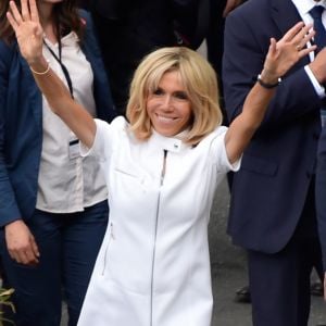 Brigitte Macron (Trogneux) à Paris, le 13 juillet 2014.