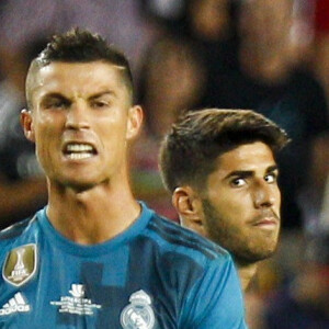 Cristiano Ronaldo lors du match FC Barcelona - Real Madrid au Camp Nou, Barcelone, le 13 août 2017.