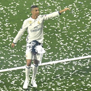 Cristiano Ronaldo - L'équipe du Real Madrid célèbre sa victoire au stade Santiago Bernabeu à Madrid après avoir remporté la finale de la ligue des champions à Madrid le 4 juin 2017