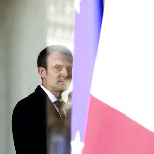 Le président français, Emmanuel Macron reçoit le premier ministre israëlien, Benyamin Netanyahou pour un entretien au Palais de l'Elysée, à Paris, France, le 16 juillet 2017. © Stéphane Lemouton / BestImage