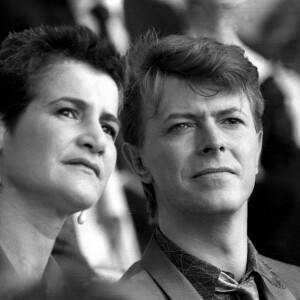 Live Aid at Wembley Arena avec David Bowie et Coco Schwab - 13/07/1985 - Londres