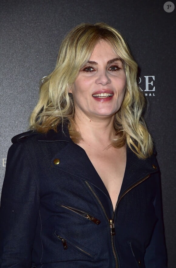 Emmanuelle Seigner - Cocktail lors de la soirée de lancement de "Signature Internationale", lors de la fashion week, au Plaza Athénée à Paris, le 8 mars 2015.