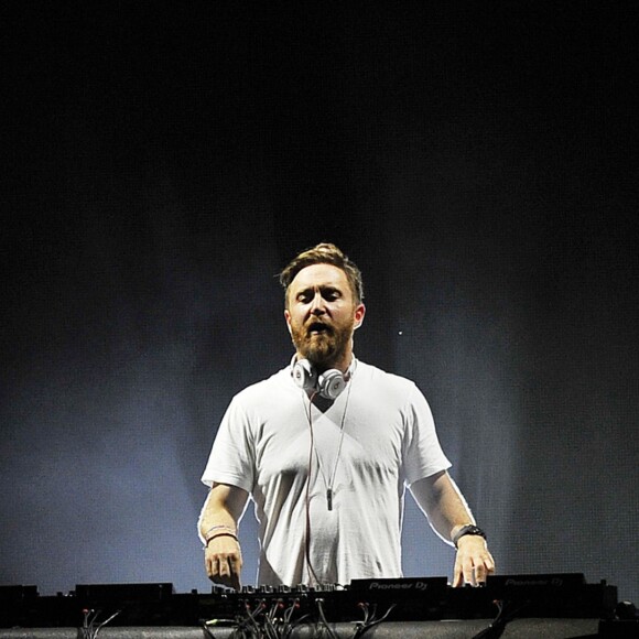 David Guetta en concert lors du festival "Postepay Sound 2017" à Padova. Italie, le 28 juillet 2017.