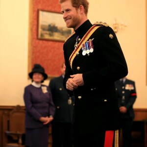 Le prince Harry le 20 juillet 2017 à la base RAF Honington à Bury St Edmunds.