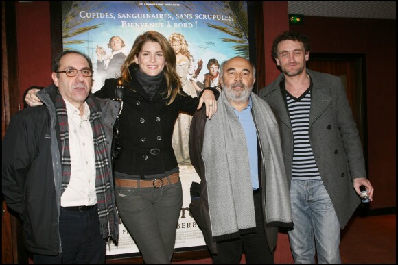 Exclu - Alain Berbérian, Alice Taglioni, Gerard Jugnot et Jean-Paul Rouve à la première de L'Ile aux Trésors, à Paris, le 14 janvier 2007 