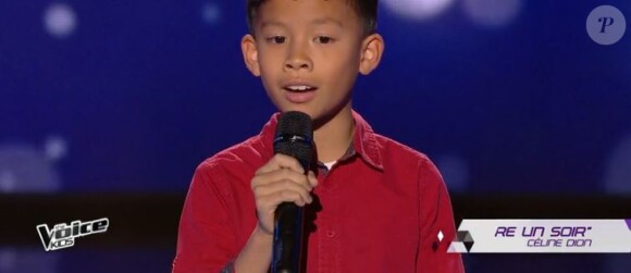 Eddy "The Voice Kids 4", seconde soirée des auditions à l'aveugle diffusée le 26 août 2017 sur TF1.