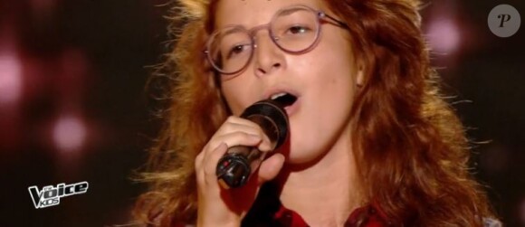 Marilou dans "The Voice Kids 4", seconde soirée des auditions à l'aveugle diffusée le 26 août 2017 sur TF1.