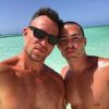 Colton Haynes et son fiancé Jeff Leatham sont en vacances dans les Caraïbes. Instagram, août 2017
