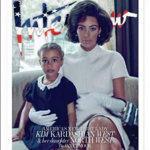 Kim Kardashian incarne Jackie Kennedy pour Interview Magazine. © Steven Klein