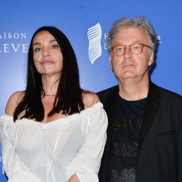 Béatrice Dalle et Dominique Besnehard - 10e festival du Film Francophone d'Angoulême, France, le 27 août 2017. © Coadic Guirec/Bestimage