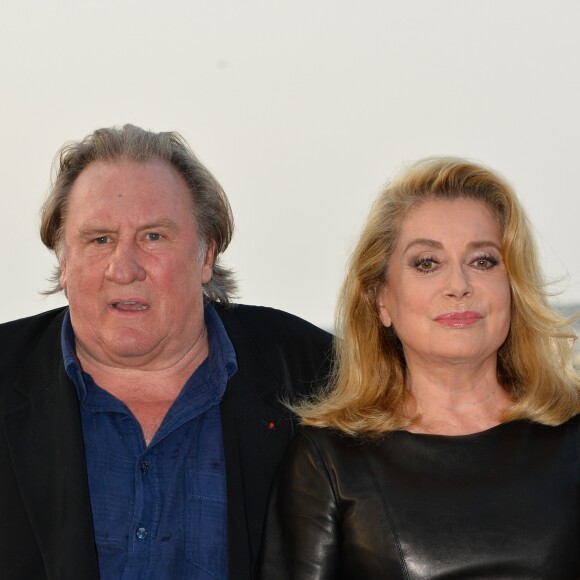 Catherine Deneuve et Gérard Depardieu - 10e Festival du Film Francophone d'Angoulême. Le 25 août 2017 © Coadic Guirec / Bestimage