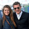 Exclusif - Benjamin Castaldi et sa compagne Aurore Aleman lors du Longines Paris Eiffel Jumping au Bois de Boulogne à la plaine de Jeux de Bagatelle à Paris, le 2 juillet 2016.© Borde-Veeren/Bestimage