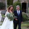 Exclusif - Prix Spécial - No web - No blog - Aurore Aleman et ses parents Bonnie et Thomas - Cérémonie religieuse - Mariage de Benjamin Castaldi et Aurore Aleman au Mas de La Rose à Eygalières, le 27 août 2016. © Jacovides-Moreau/Bestimage27/08/2016 - Eygalières