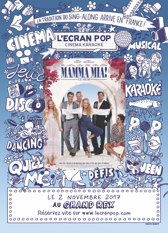 L'Ecran Pop présente Mamma Mia! en Sing Along au Grand Rex à Paris le 7 septembre et le 2 novembre 2017