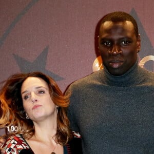 Omar Sy et sa femme Hélène - Photocall de la cérémonie d'ouverture du 20ème Festival du film de comédie à l'Alpe d'Huez, le 17 janvier 2017. © Dominique Jacovides/Bestimage