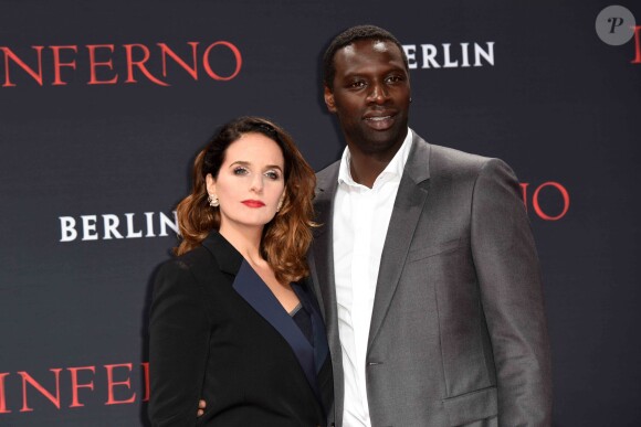 Omar Sy et sa femme Hélène - Première du film "Inferno" à Berlin. Le 10 octobre 2016