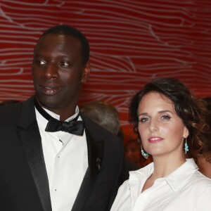 Omar Sy et sa femme Hélène - 68ème gala de la croix rouge Monégasque dans la salle des Etoiles du Sporting Monte-Carlo à Monaco, le 23 juillet 2016. © Claudia Albuquerque/Bestimage