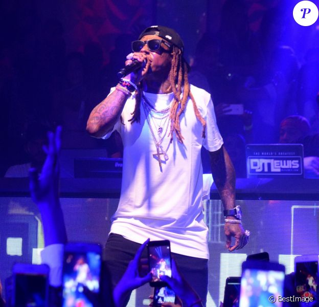 Lil Wayne lors de la soirée "The Berry Company" au Gotha à Cannes le 19 août 2017. © Rachid Bellak / Bestimage