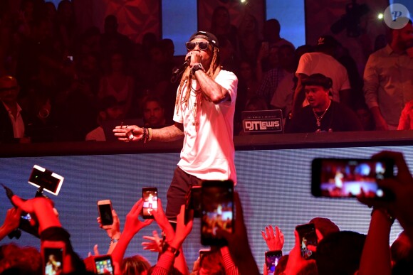 Lil Wayne lors de la soirée "The Berry Company" au Gotha à Cannes le 19 août 2017. © Rachid Bellak / Bestimage
