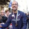 Yohann Diniz médaille d'or du 50 Km marche - L'équipe de France d'athlétisme a été reçue à l'Elysée par François Hollande et Najat Vallaud-Belkacem, le 18 août 2014.