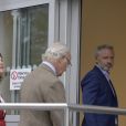 Le roi Carl XVI Gustav de Suède et la reine Silvia de Suède se rendent à la maternité Danderys après la naissance du fils du prince Carl Philip de Suède et de sa femme la princesse Sofia (Hellqvist) de Suède. Stockholm, le 31 août 2017. Royal family members are visiting the maternity ward at Danderyd hospital after the birth of Prince Carl Philip's and Princess Sofia's new baby boy, new prince. Stockholm, August 31st, 2017.31/08/2017 - Stockholm