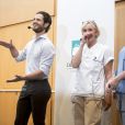 Le prince Carl Philip de Suède en conférence de presse à l'hôpital de Danderyd pour annoncer la naissance de son deuxième enfant avec la princesse Sofia le 31 août 2017.