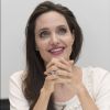 Angelina Jolie lors de la conférence de presse de son film "First They Killed My Father" à Beverly Hills le 27 aout 2017.