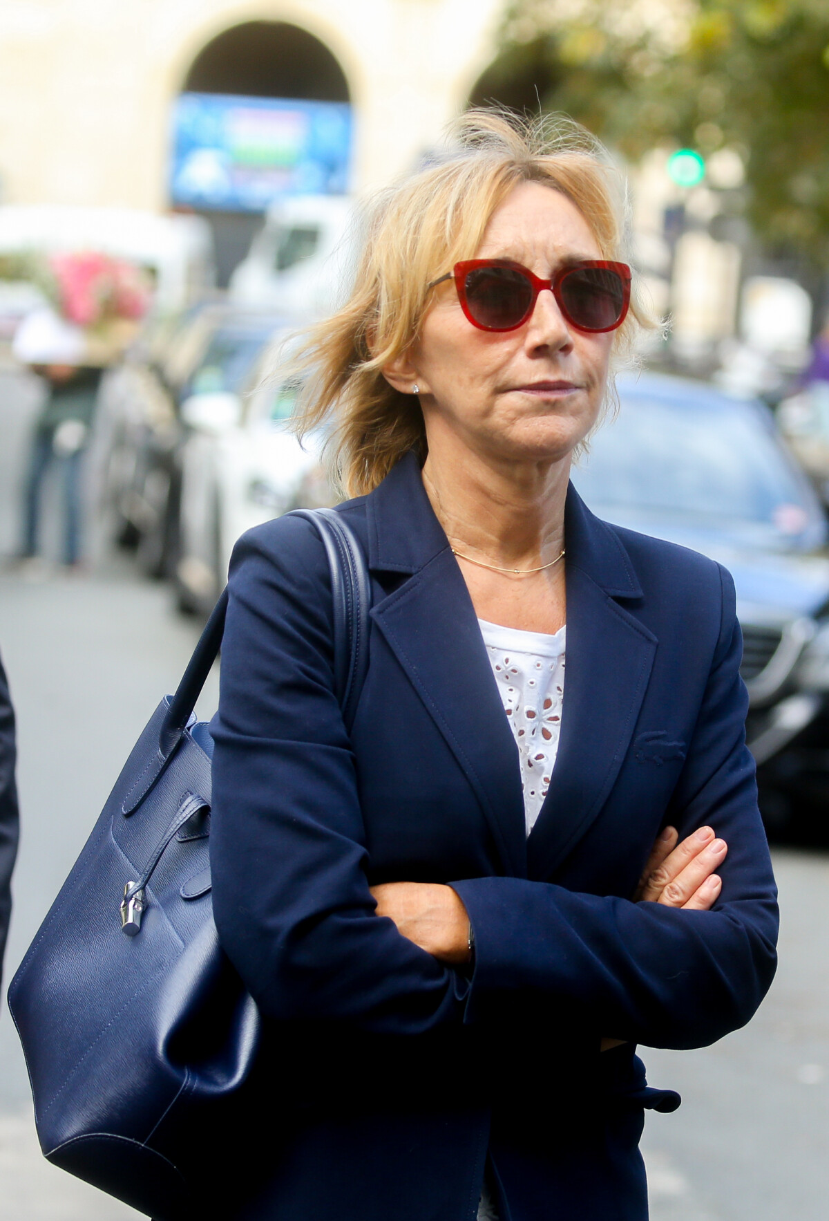 Photo MarieAnne Chazel Arrivées Obsèques de Mireille Darc en l