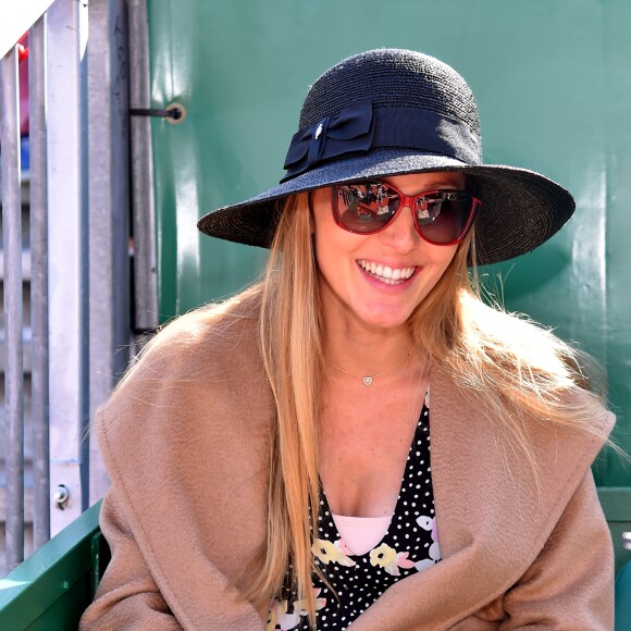 Jelena Djokovic (Ristic) enceinte - Novak Djokovic a perdu face à D.Goffin lors du Monte Carlo Rolex Masters à Roquebrune Cap Martin le 21 avril 2017. © Bruno Bebert / Bestimage