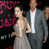 Angelina Jolie et Scott Stuber à la première du film "D'abord, ils ont tué mon père" à New York, le 14 septembre 2017